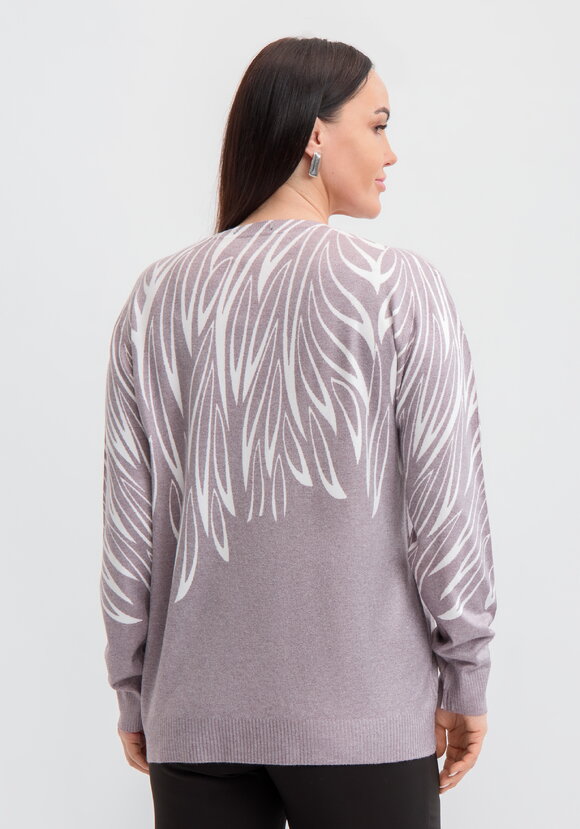 Джемпер Цветочное настроение шир.  580, рис. 9