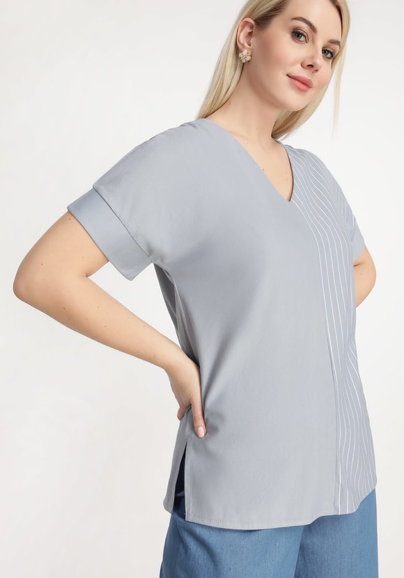 Блуза с боковыми разрезами шир.  580, рис. 3