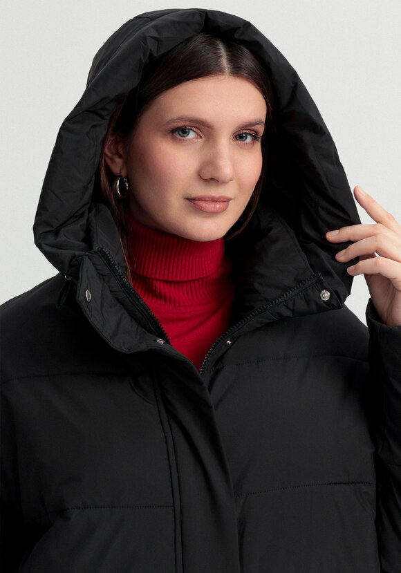 Пуховик стеганый с асимметричными карманами шир.  580, рис. 5