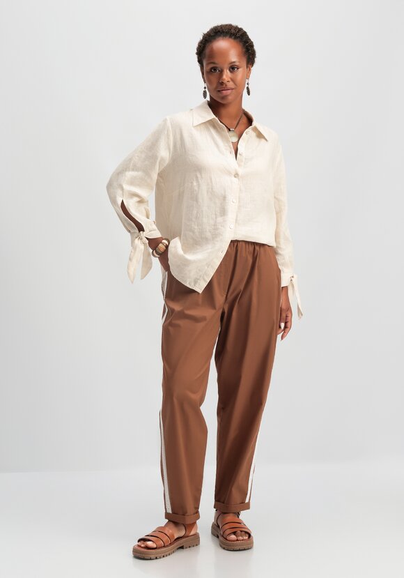 Брюки-бананы с кружевной вставкой шир.  580, рис. 25