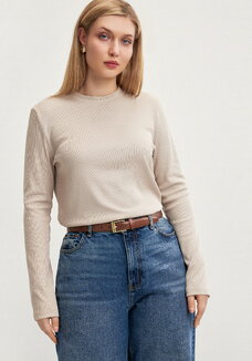 Лонгслив с блестящим напылением