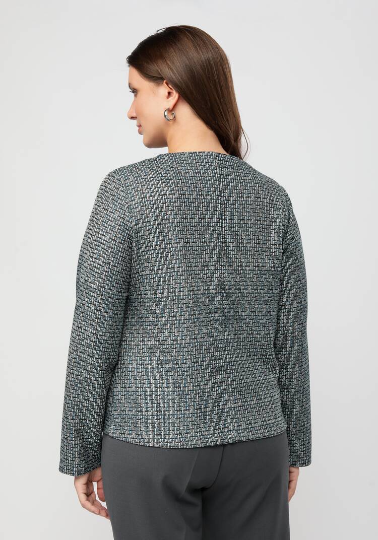 Пиджак укороченный прямого кроя на пуговицах шир.  750, рис. 12