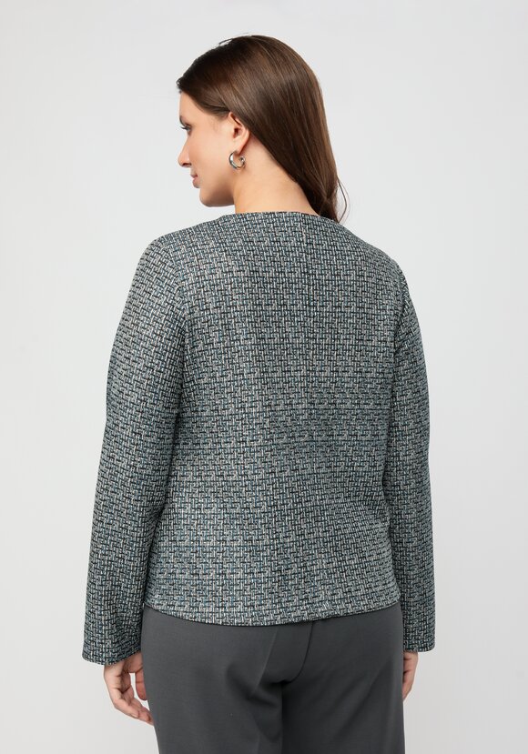 Пиджак укороченный прямого кроя на пуговицах шир.  580, рис. 12