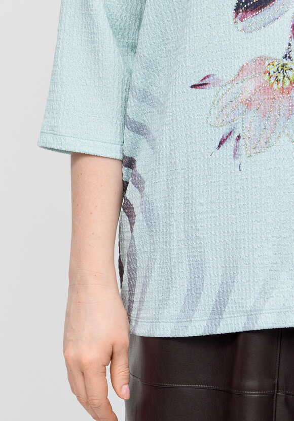 Блуза с принтом Миланика шир.  580, рис. 12