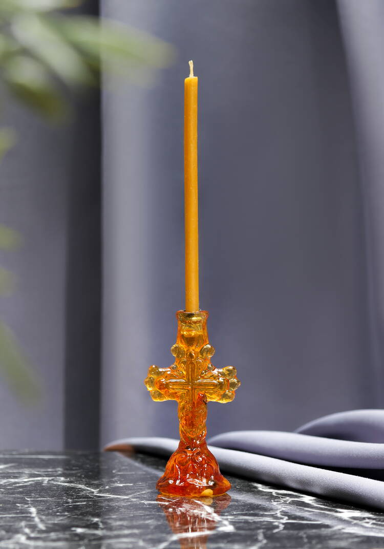 Подсвечник янтарный шир.  750, рис. 3