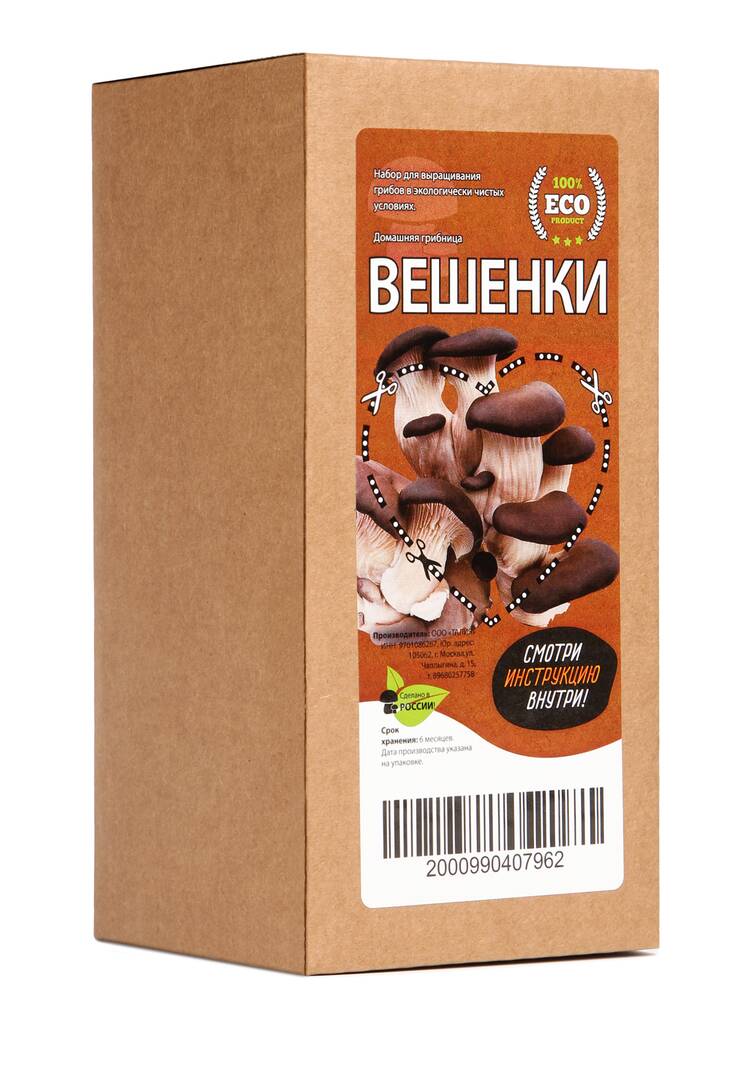Набор для выращивания грибов Вешенки, 5 шт. шир.  750, рис. 4