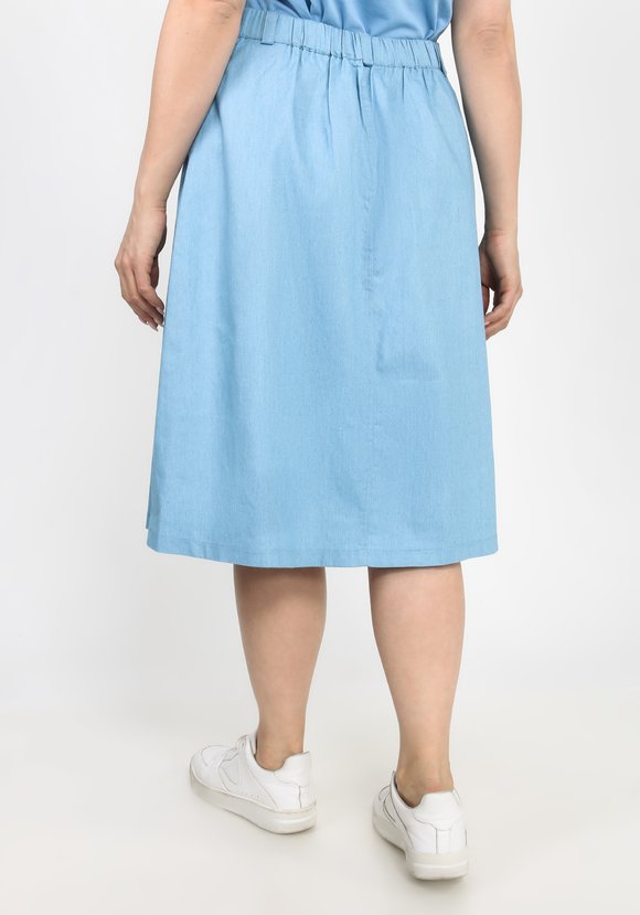 Юбка джинсовая с карманами шир.  580, рис. 2