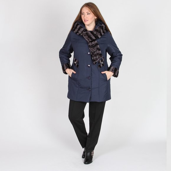 Куртка с декоративными вставками шир.  580, рис. 10