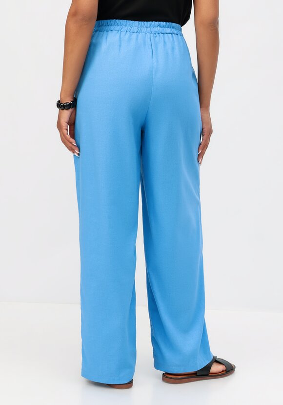 Брюки с декоративной планкой шир.  580, рис. 3