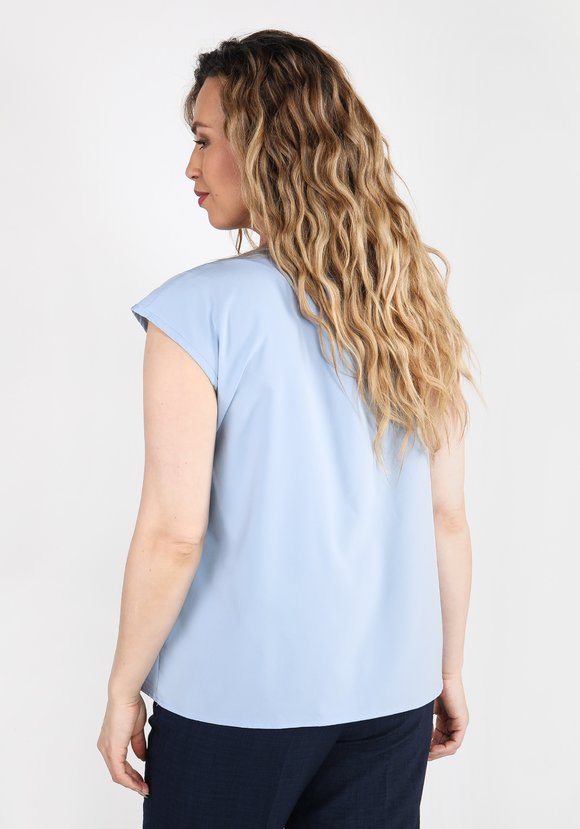 Блуза с декорированным элементом шир.  580, рис. 6