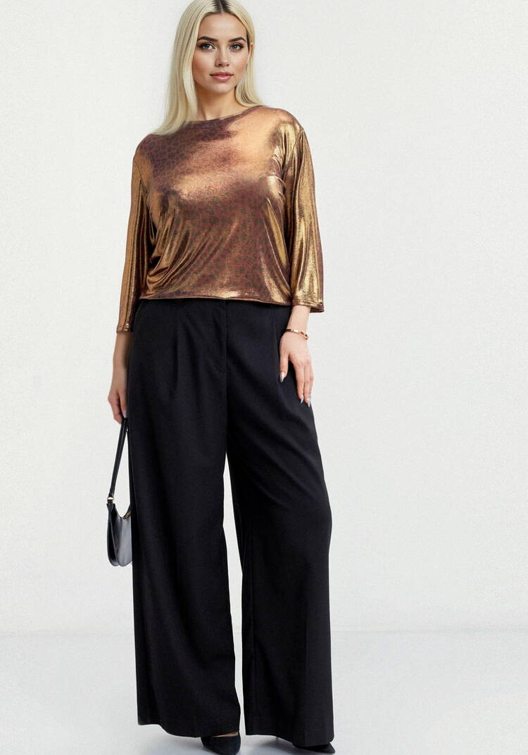 Блуза из ткани с голографическим принтом шир.  750, рис. 32