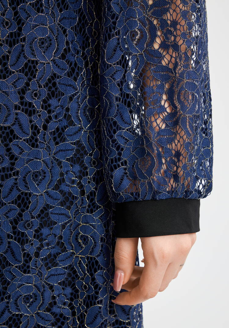 Платье нежные кружева шир.  750, рис. 5