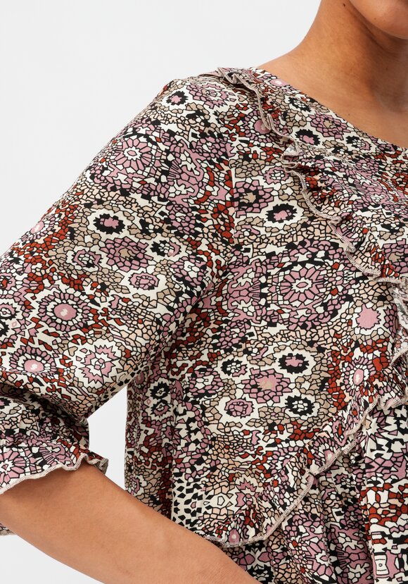 Блуза из штапеля свободного кроя шир.  580, рис. 11