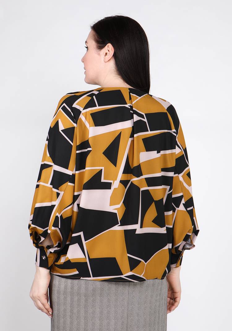 Блуза легкая свободного кроя шир.  750, рис. 6