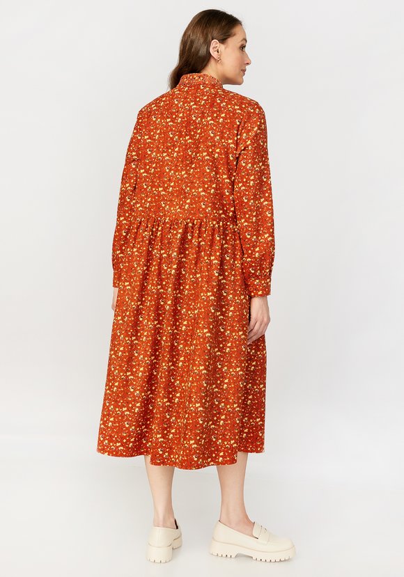 Платье свободного кроя со сборкой на талии шир.  580, рис. 15