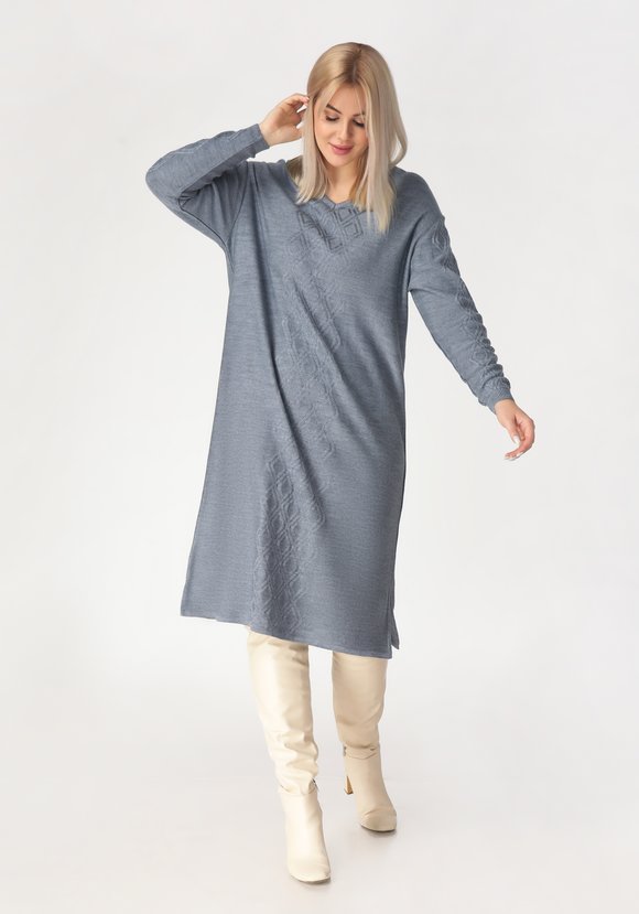 Платье с орнаментом по стану и рукавам шир.  580, рис. 2