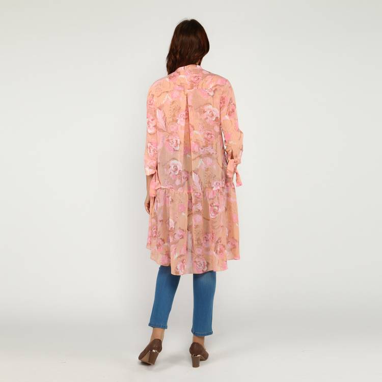 Туника расклешенного кроя с пуговицами шир.  750, рис. 4