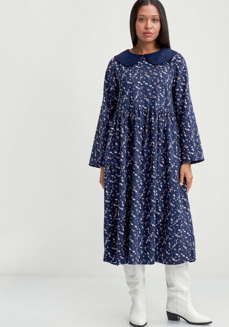 Платье оверсайз с круглым воротником шир.  750, рис. 4