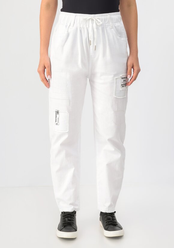 Брюки на резинке с декором шир.  580, рис. 4