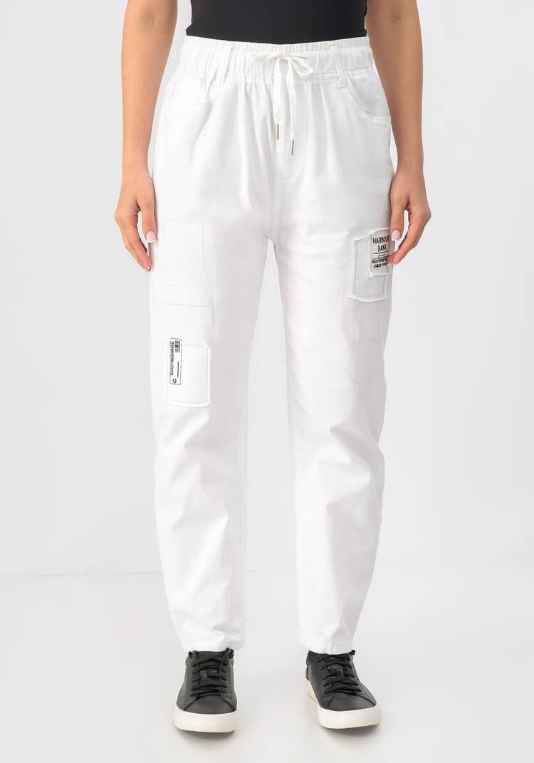 Брюки на резинке с декором шир.  750, рис. 4