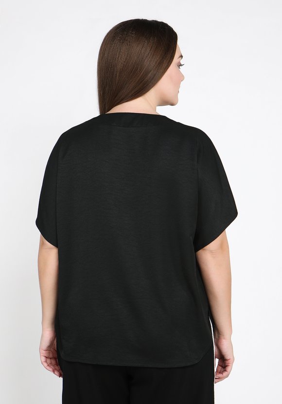 Блуза однотонная с рукавом-кимоно шир.  580, рис. 10