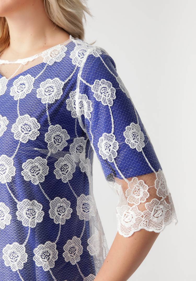 Платье двойка с гипюровой накидкой шир.  750, рис. 12