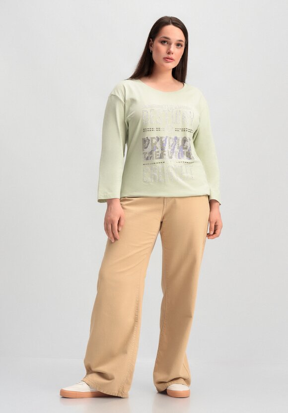 Лонгслив с декором из страз шир.  580, рис. 37