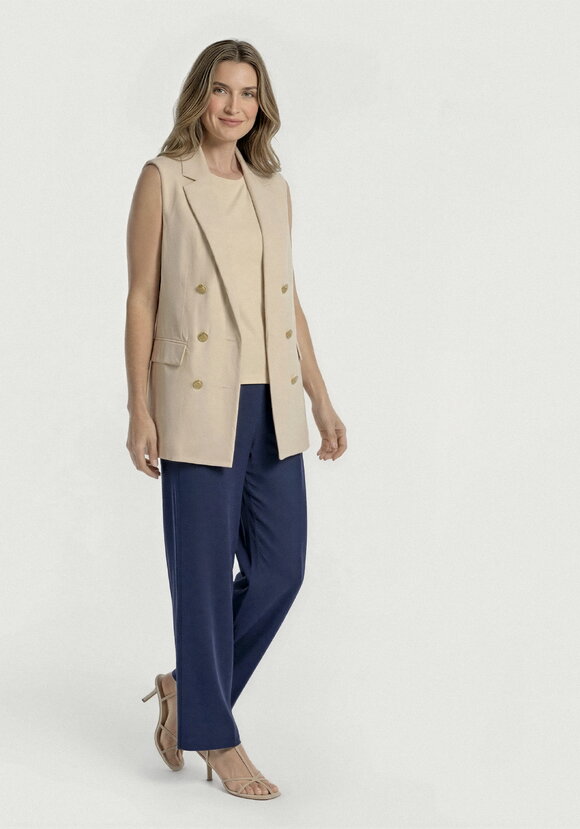 Брюки от бедра прямые изо льна шир.  580, рис. 1