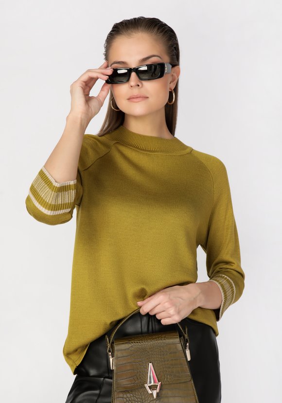 Джемпер с рукавом реглан до локтя шир.  580, рис. 1