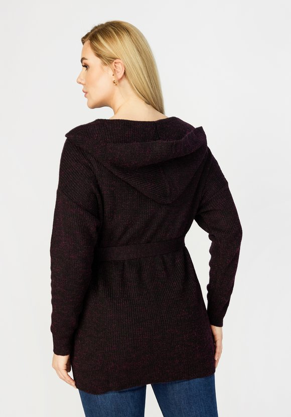 Кардиган шерстяной с капюшоном Аника шир.  580, рис. 2