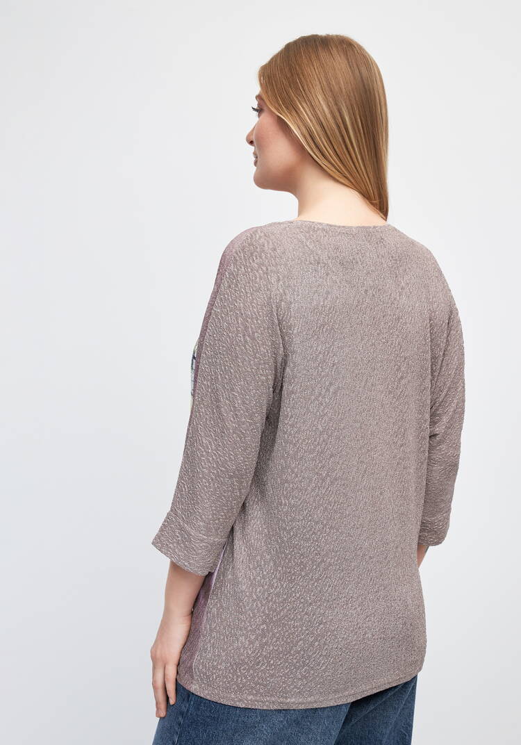 Блуза с цветочным принтом Инга шир.  750, рис. 15