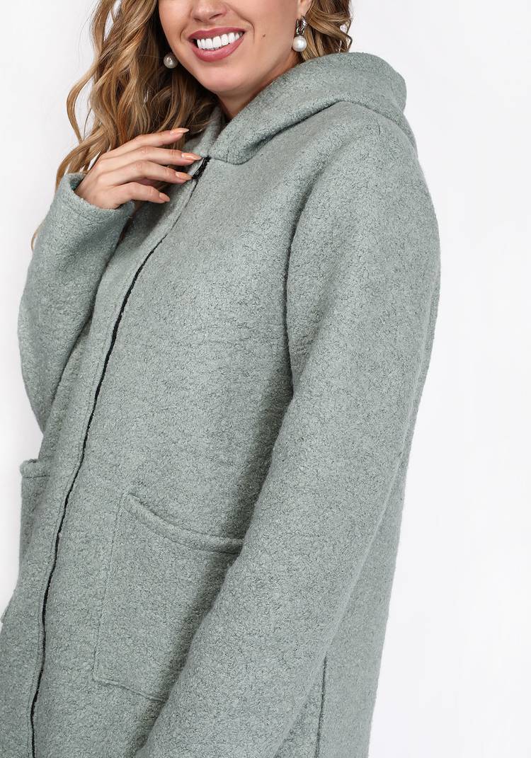 Пальто расклешенного кроя с капюшоном шир.  750, рис. 17