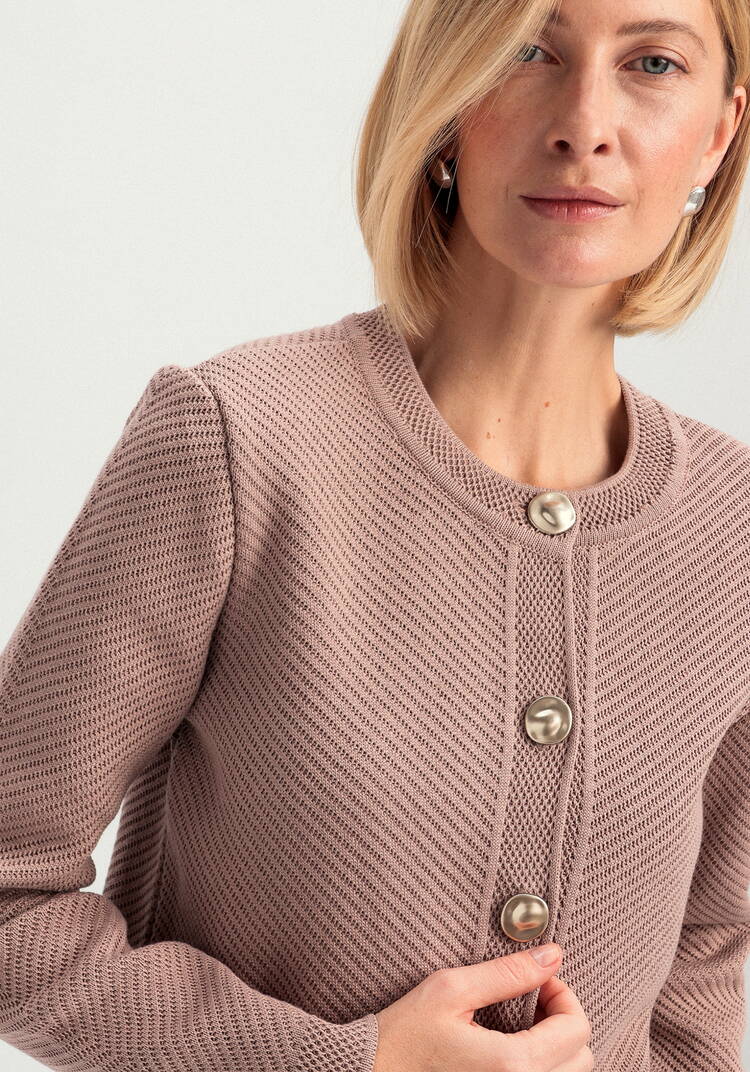 Жакет с акцентными пуговицами шир.  750, рис. 6