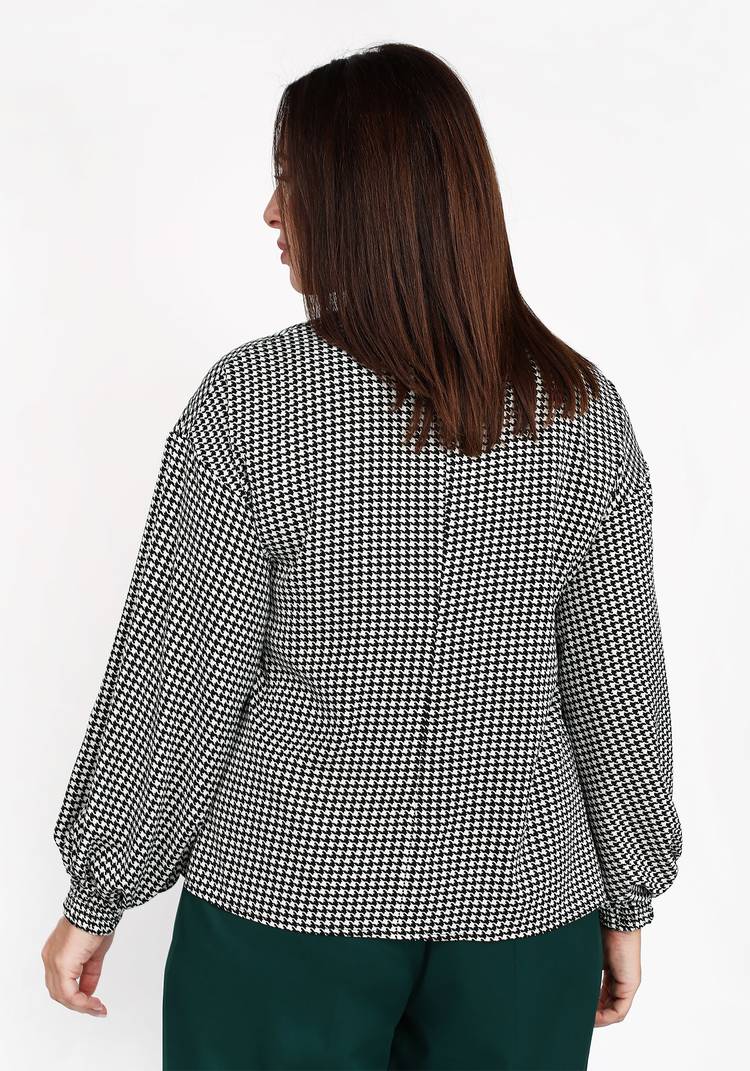 Блуза с принтом и молнией сзади шир.  750, рис. 6