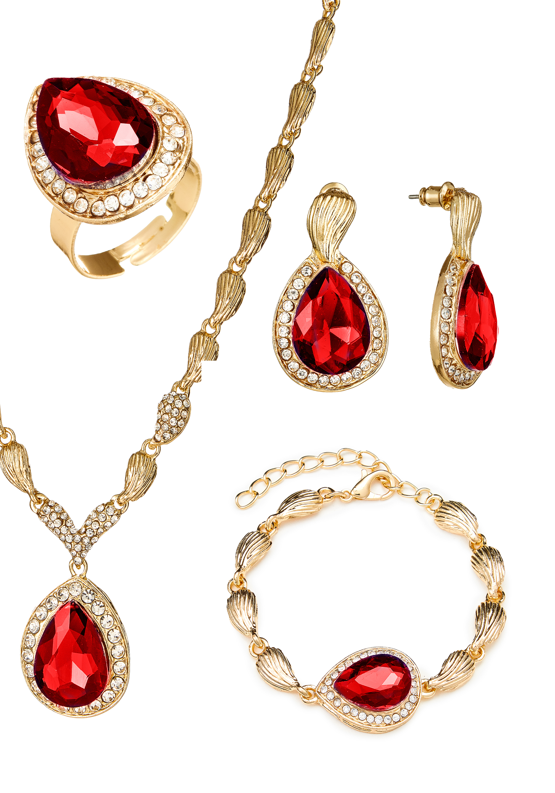 Комплект "Подарок королевы" Apsara, цвет красный, размер -