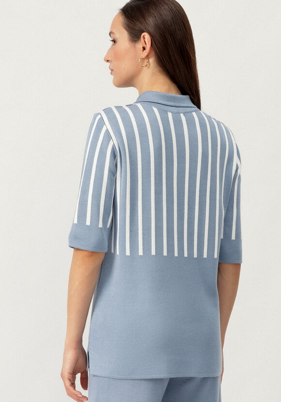 Джемпер-поло с вертикальной полосой шир.  580, рис. 3