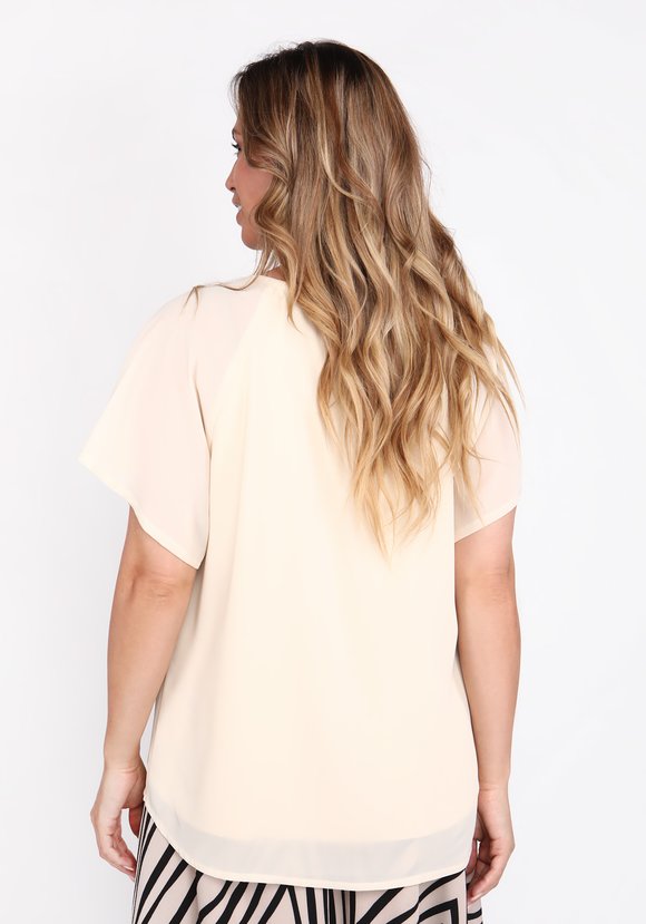 Блуза с прозрачным рукавом шир.  580, рис. 10