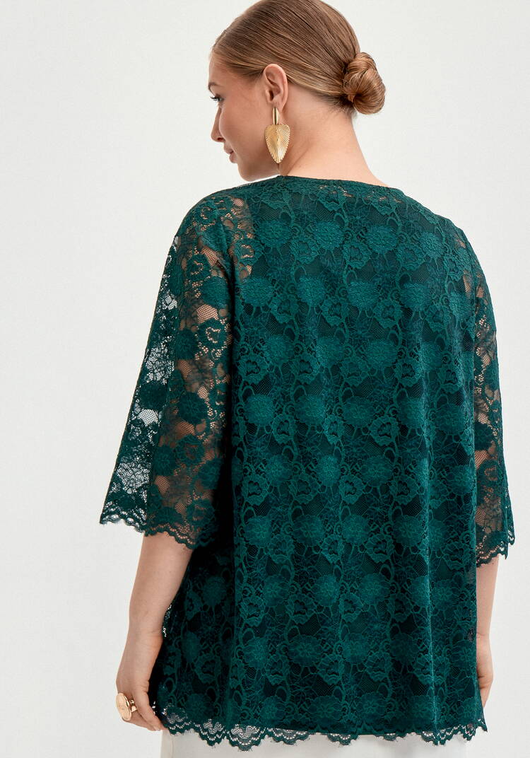 Туника из кружева с топом шир.  750, рис. 3