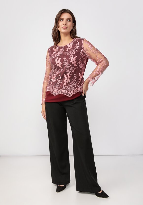 Блуза с рукавом 7/8 шир.  580, рис. 17