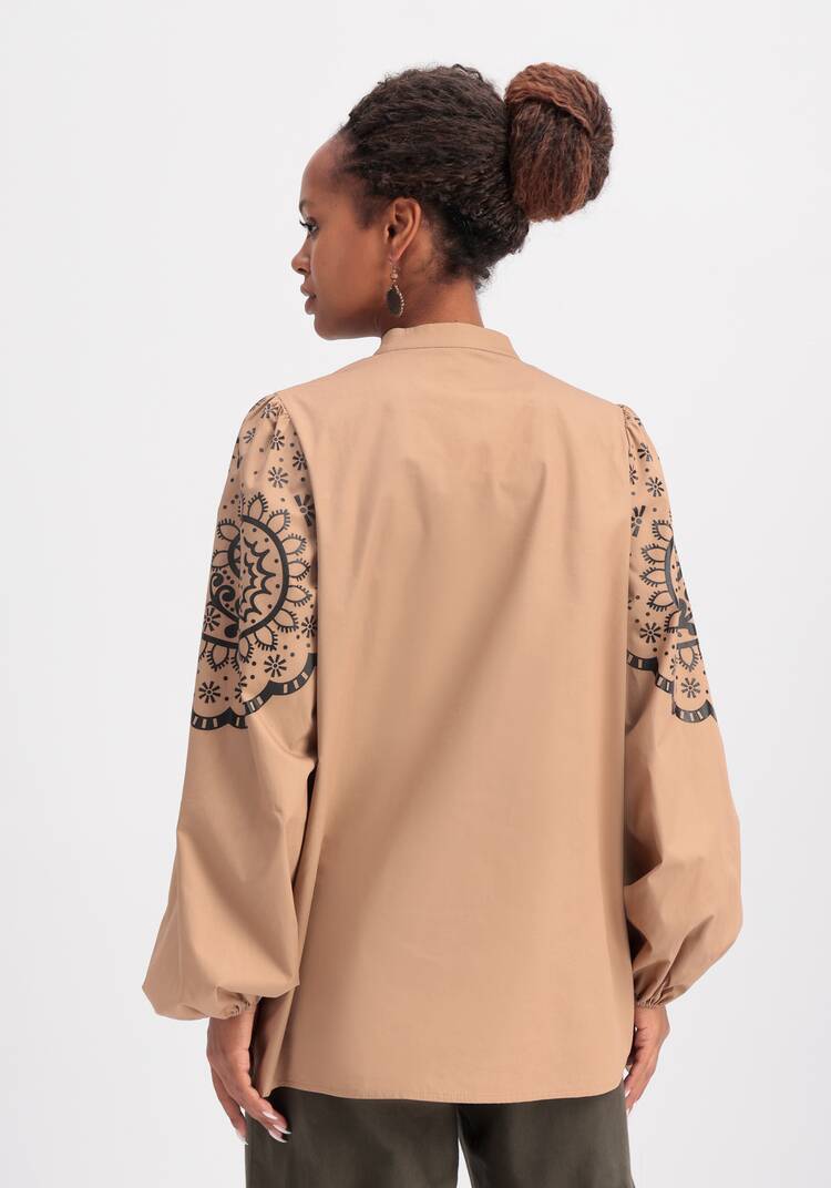 Блуза с этническим принтом шир.  750, рис. 11