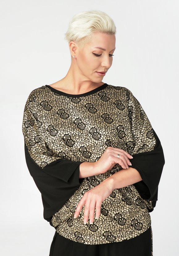 Блуза Блестящая улыбка шир.  580, рис. 16