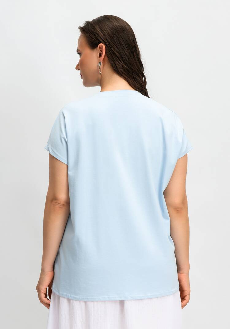 Футболка базовая с цельнокроеным рукавом шир.  750, рис. 17