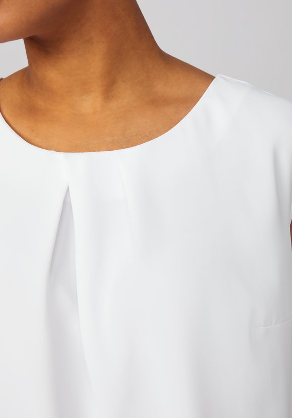 Блуза с декоративными складками Летиция шир.  580, рис. 5