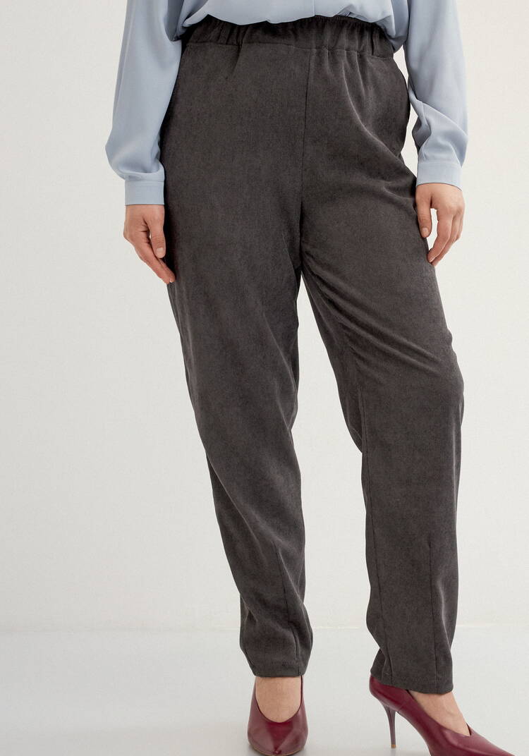 Брюки из микровельвета с комфортным поясом шир.  750, рис. 20