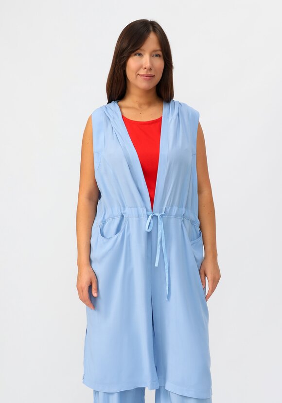 Жилет с капюшоном и карманами шир.  580, рис. 9