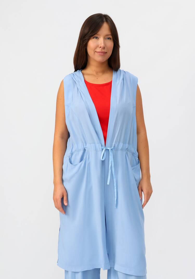 Жилет с капюшоном и карманами шир.  750, рис. 9