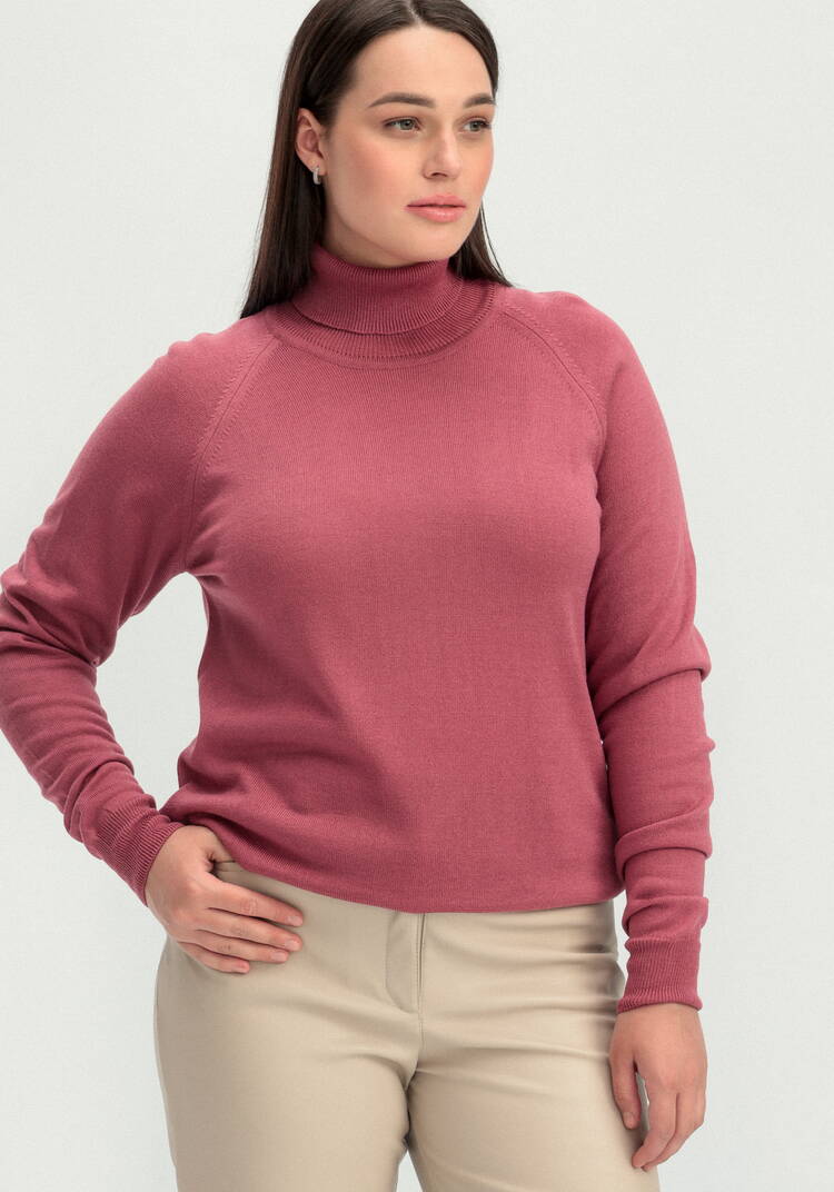 Джемпер прямого силуэта с высоким воротом шир.  750, рис. 9