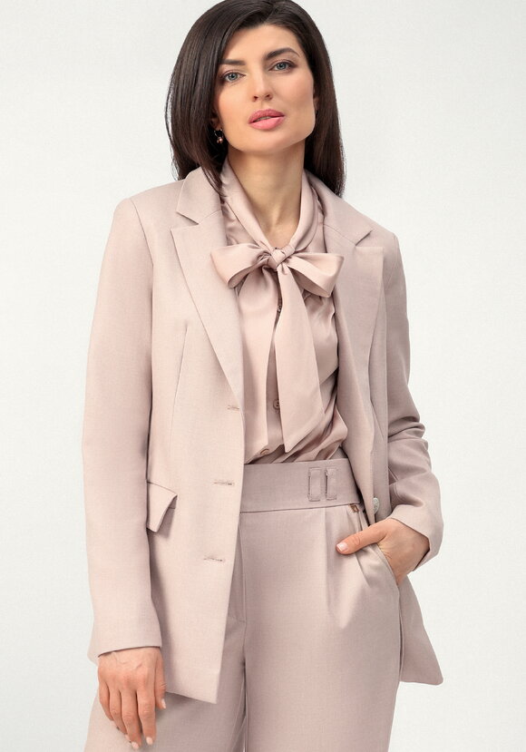 Пиджак на подкладке однобортный шир.  580, рис. 1