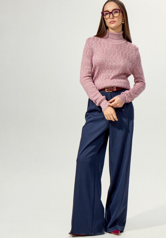 Свитер ажурный шир.  580, рис. 8