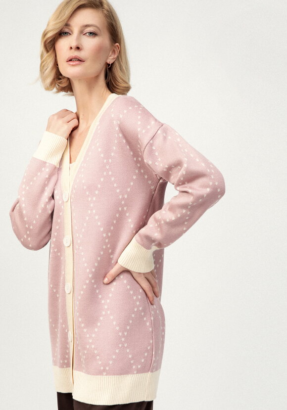 Кардиган с рисунком ромб шир.  580, рис. 15